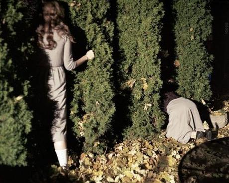 Photographer Anastasia Cazabon Hiding In the Bushes