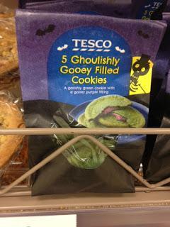 tesco ghoulishly gooey cookies