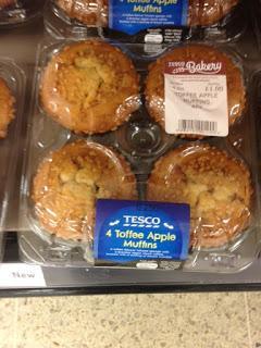 tesco toffee apple muffins