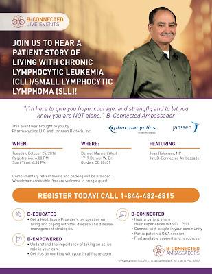 CLL patient and Caregiver Meeting in Denver Oct 25 to Help Jumpstart a Support group