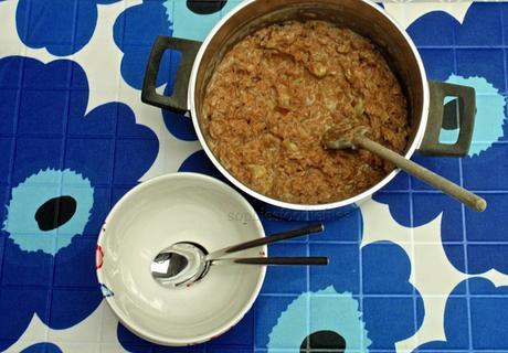 Vegan Warm Pear Vanilla Spelt Breakfast!