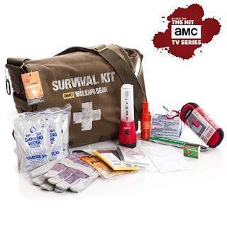Image: Official Survival Kit of AMC's The Walking Dead TV show | large military style messenger bag | Perfect survival kit for one person and great for college students