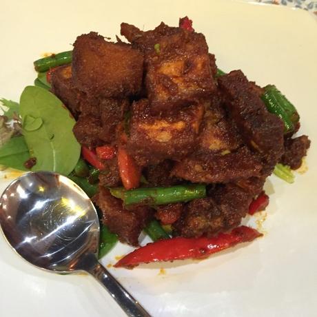 Crispy Pork Belly with Red Sweet Chilli paste