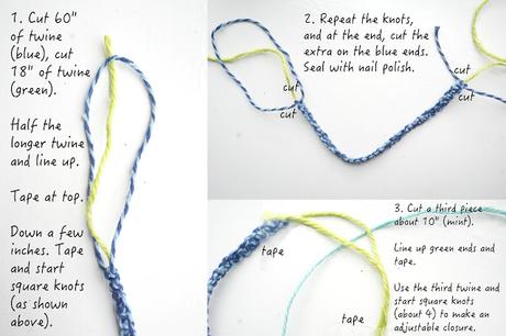 DIY: Matching Square Knot Bracelet and Dog Collar
