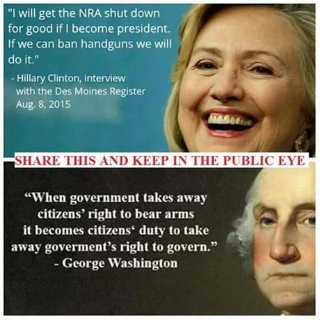 Hillary and the 2A came up in the 3rd presidential debate
