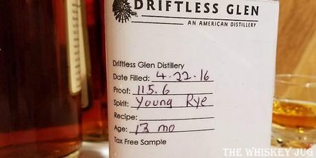 Driftless Glen Young Rye Label