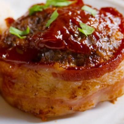 Bacon Mini Meatloaves