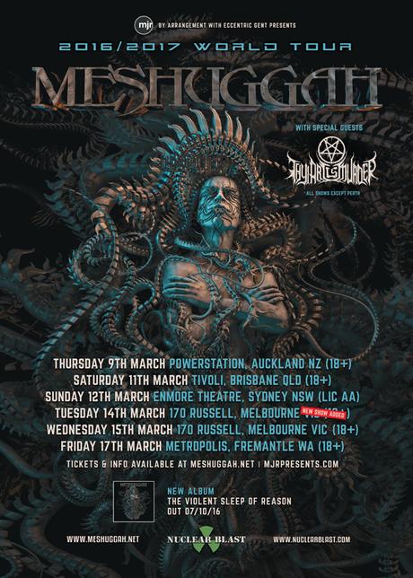 Meshuggah name Thy Art is Murder as Touring Support, add second Melbourne Show