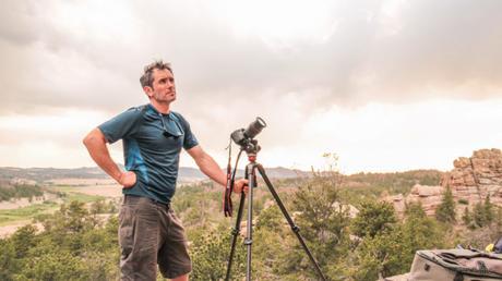Nick Rosen in Vedauwoo in 2012 while filming the original Wide Boyz film.