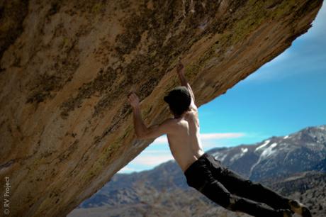 Daniel Woods on the other V16 (or 15?) on Grandpa Peabody, Lucid Dreaming