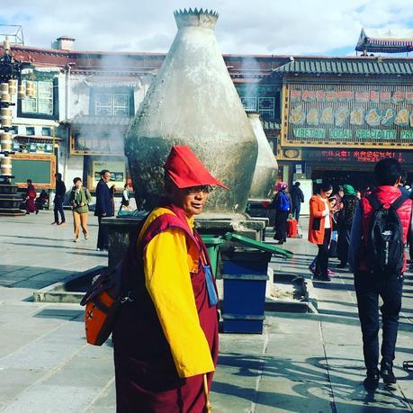 Visiting Barkhor bazaar Tibet