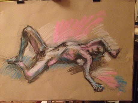 ife drawing class in a London Pub with The Merry Nude 