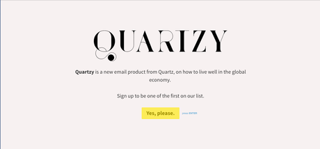 Quartzy: a new lifestyle newsletter a la Quartz