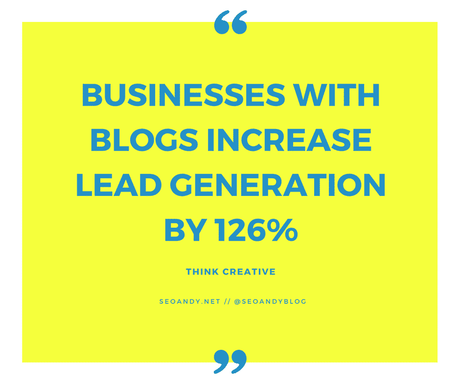 businesses who blog create more leads and sales