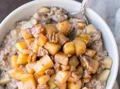 Apple Cinnamon Oatmeal with Caramelized Apples Pecans