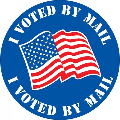 Image result for i voted by mail sticker