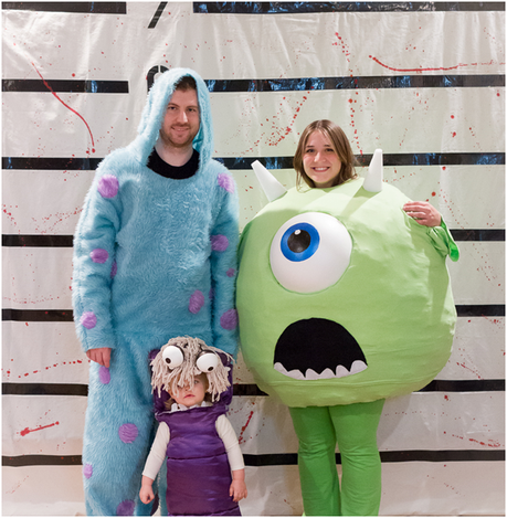 Mike, Sully, and Boo from Monsters, Inc.