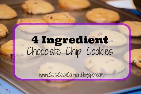 4 Ingredient Chocolate Chip Cookies