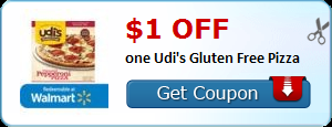 $1.00 off one Udi's Gluten Free Pizza