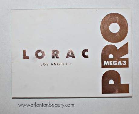 Outer packaging of Lorac's Mega Pro 3 Palette