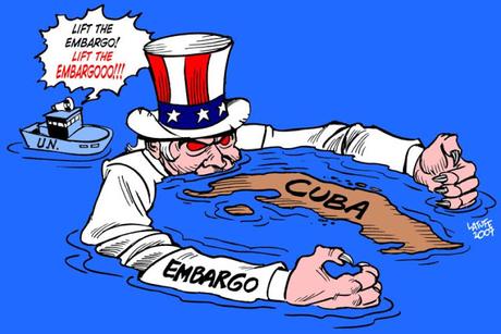 U.N. Asks U.S. To Lift The Cuban Embargo On A 191-0 Vote