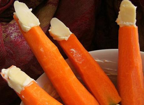 Halloween Carrot Fingers
