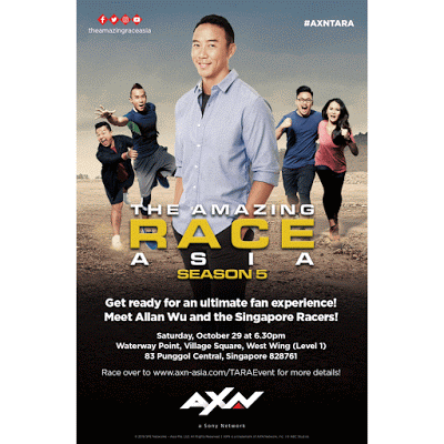 Meet Allan Wu & Singapore Racers At The Amazing Race Asia Today At 6:30pm Waterway Point