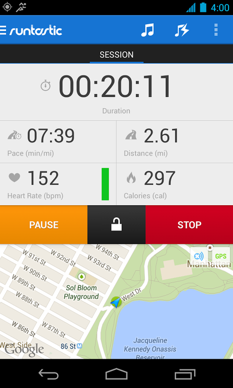 Runtastic PRO - screenshot