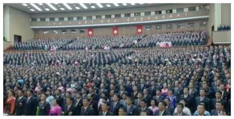 View of participants at the GFTUK 7th Congress at the People's Palace of Culture (Photo: Korean Central Television).