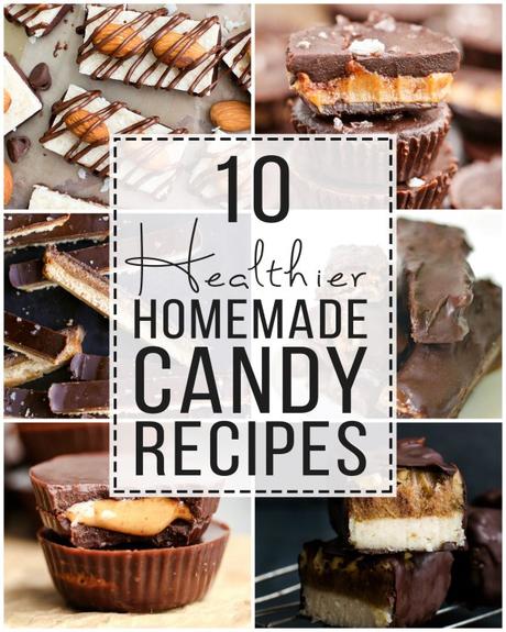 This is a collection of 10 Healthier Homemade Candy Recipes that I love - they're all gluten free and refined sugar free so you can enjoy your favorite treats more guiltlessly!