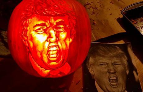 Image result for trump, jack o'lantern