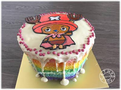 'One Piece' Chopper Rainbow Cake