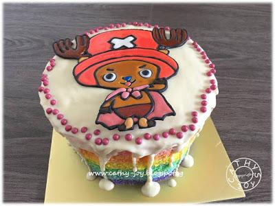 'One Piece' Chopper Rainbow Cake