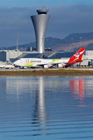 SFO, airliners,  VH-OEJ, Qantas Boeing 747-438(ER) - cn 32914,