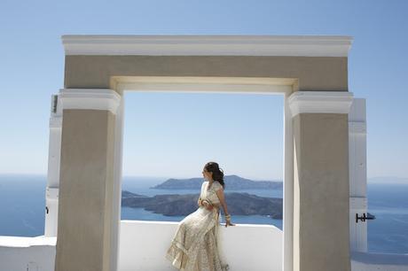 Dream Hindu destination  wedding in Santorini