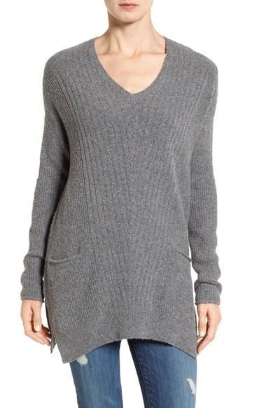 v-neck long tunic