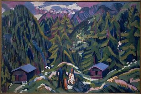 Mountain Landscape from Clavadel Ernst Ludwig Kirchner Low