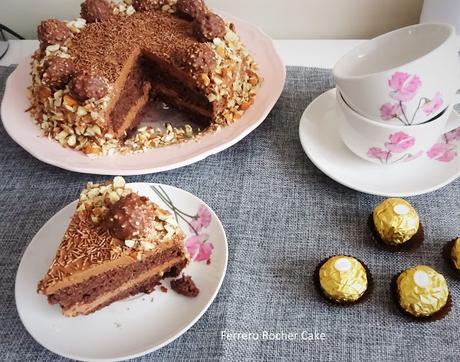 ferrero-rocher-chocolate-cake-birthday-high-tea-tea-trolley-birthday-party-hazel-nuts-cocoa-butter-flour-almonds