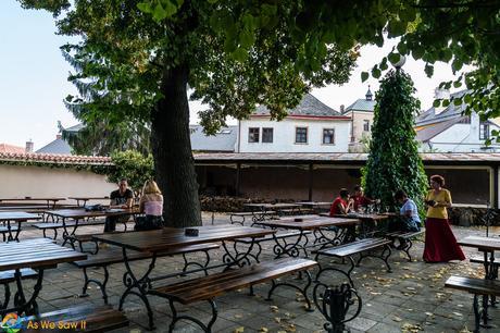 Patio at Restaurant Dacicky, Kutna Hora, Czech Republic