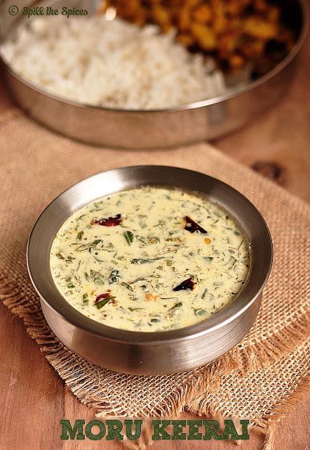 Moru Keerai | Spinach in Coconut Yogurt Gravy