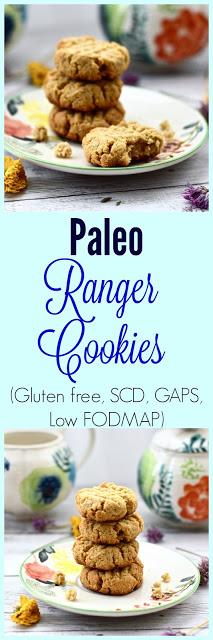 Paleo Ranger Cookies (Gluten free, Grain free, Dairy free, Egg free, SCD, GAPS, Low FODMAP)