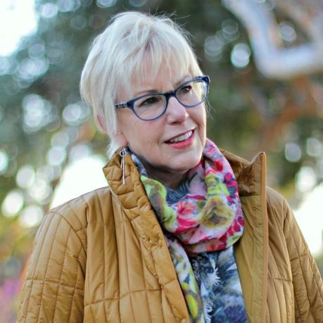 Going For The Gold Eileen Fisher coat, Bindya scarf