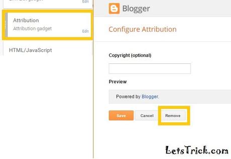 Quick Tip: How to remove Powered by Blogger Attribution from your Blog.