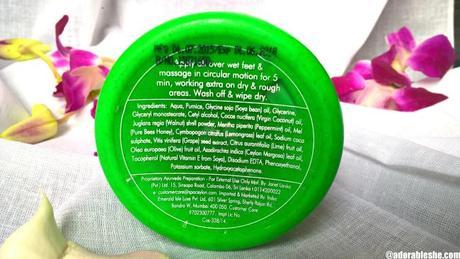 Spa Ceylon Green Mint Cooling Foot Scrub – My Feet Say’s Yeah to this one