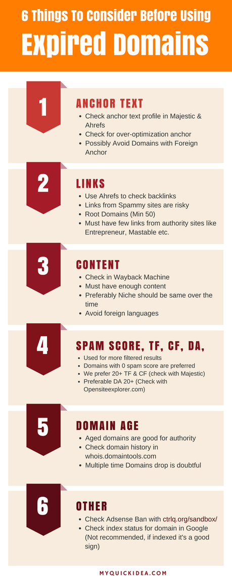 [Infographic] 6 Things to Consider Before Buying Expired Domains