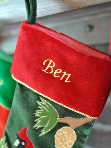 embroidered stocking