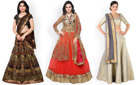 Fashionable Collection of Sarees and Lehengas for Indian Occasion