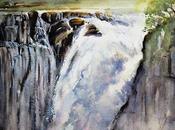 Journey Around World Victoria Falls, Zimbabwe, South Africa Barnes Watercolour