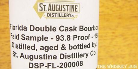 St Augustine Double Cask Bourbon Label