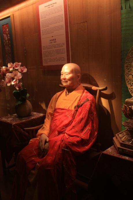 There is a wax gallery of modern Buddhists of note from across Asia